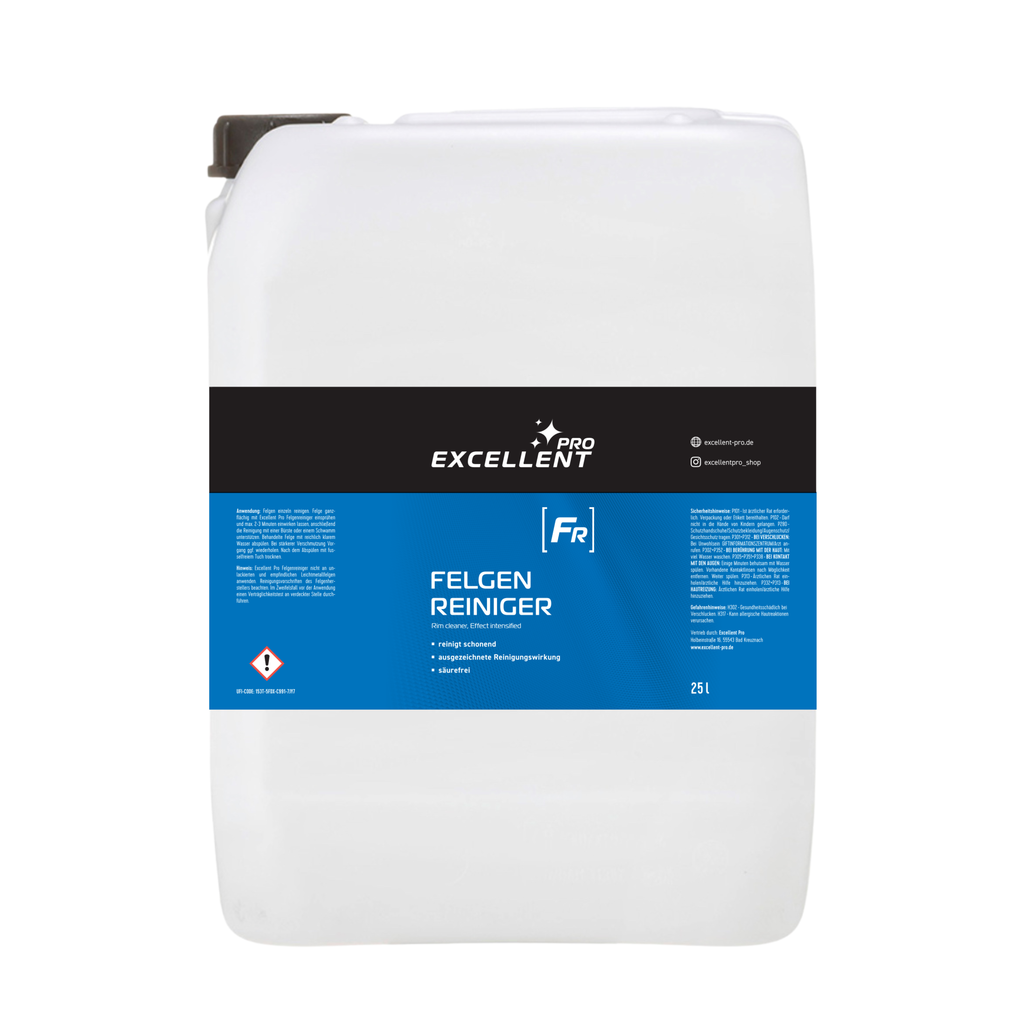 Felgenreiniger 25 L – Profi-Kanister für Werkstatt & Autopflege